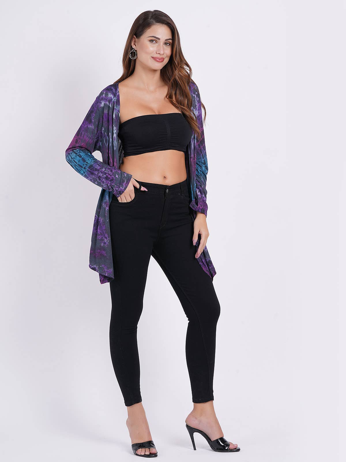 Women Tie Dye Boleros Shrug Beach Cover up Wholesale Lot Mix