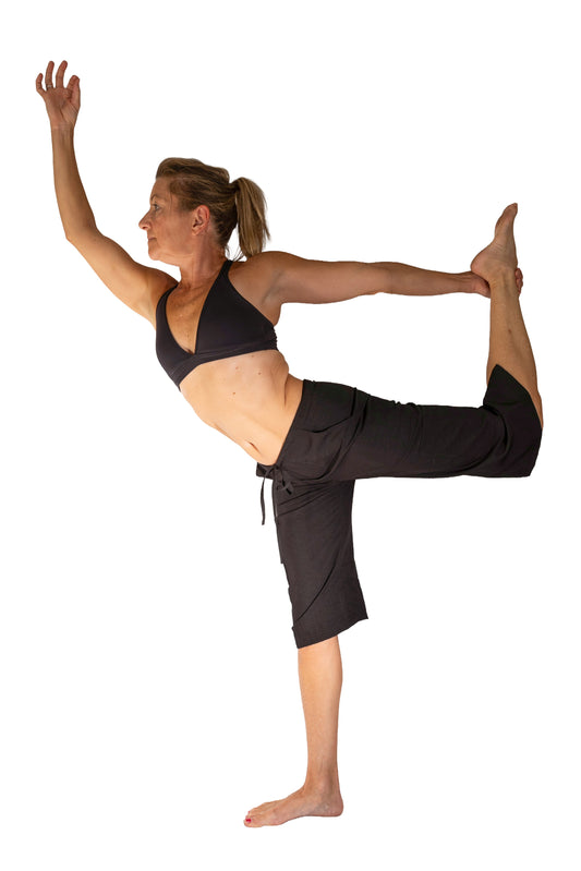 girl in standing bow yoga pose