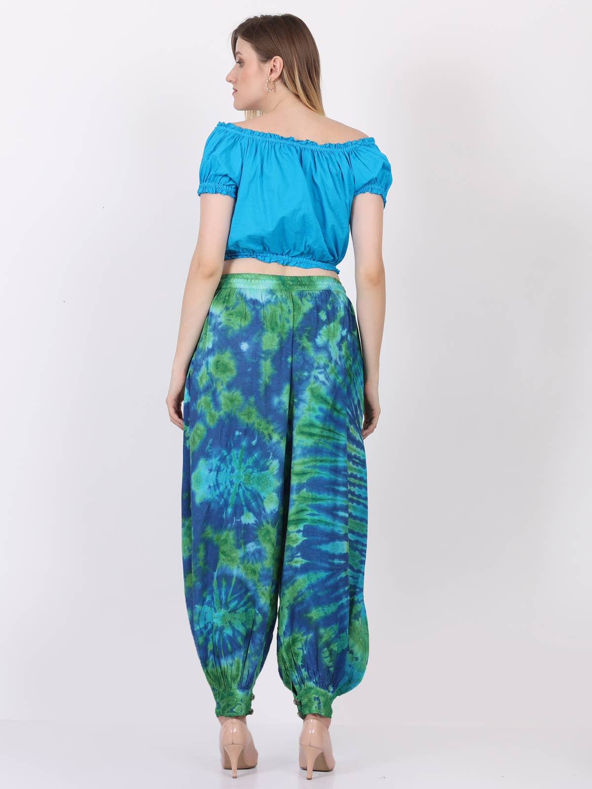 Women Comfy Loose Tie-Dye Pocket Harem Pant Pajama Mix Lot