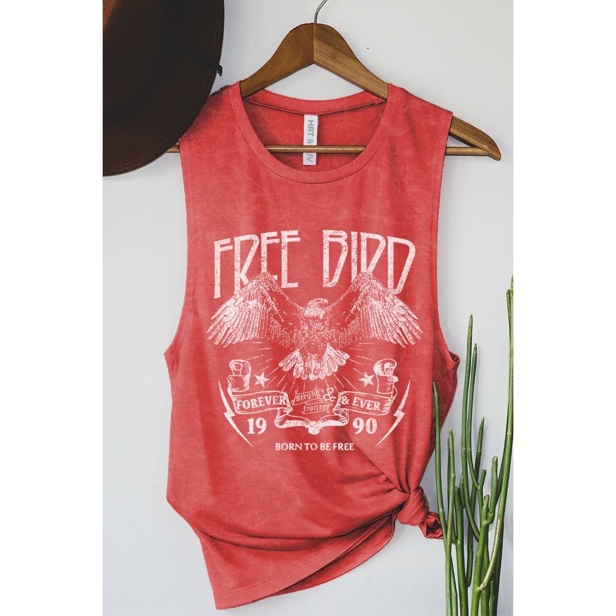 FREE BIRD GRAPHIC TANK TOP