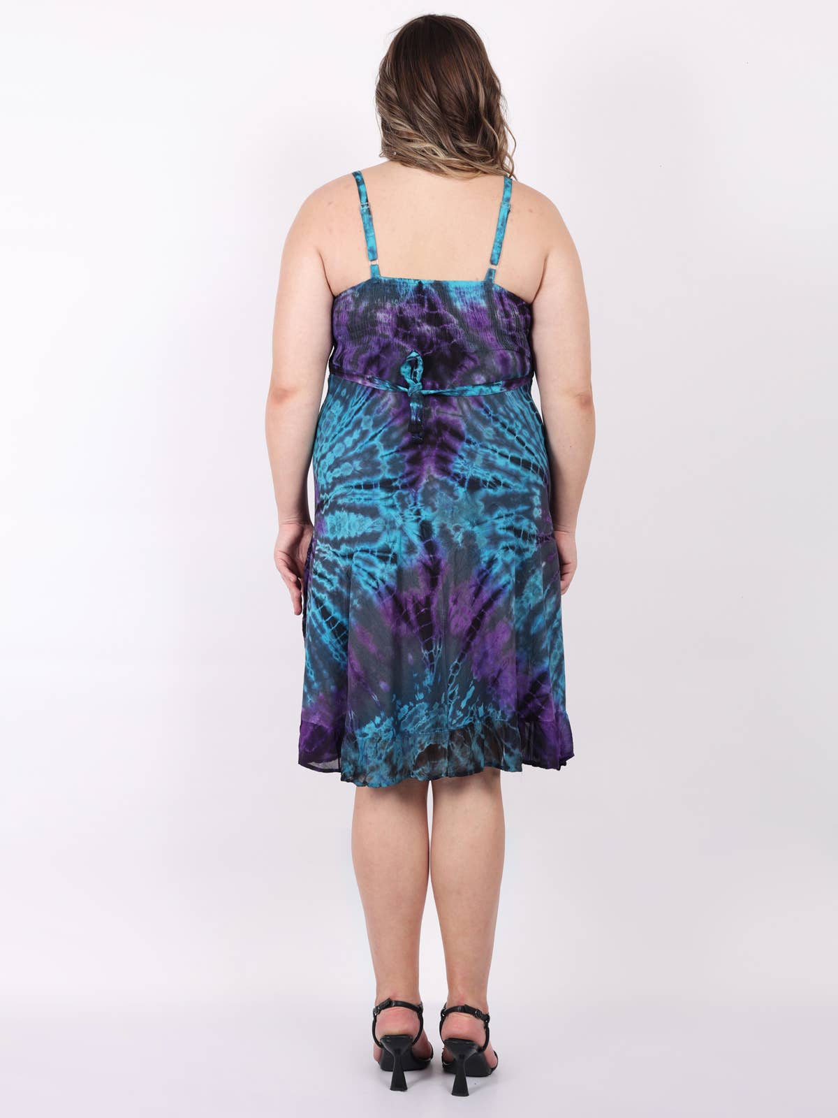 Women's Spaghetti Strap Casual  Summer Tank Beach Dress Mix