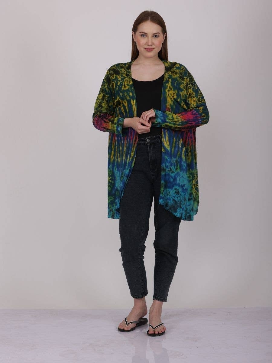 Women Tie Dye Boleros Shrug Beach Cover up Wholesale Lot Mix