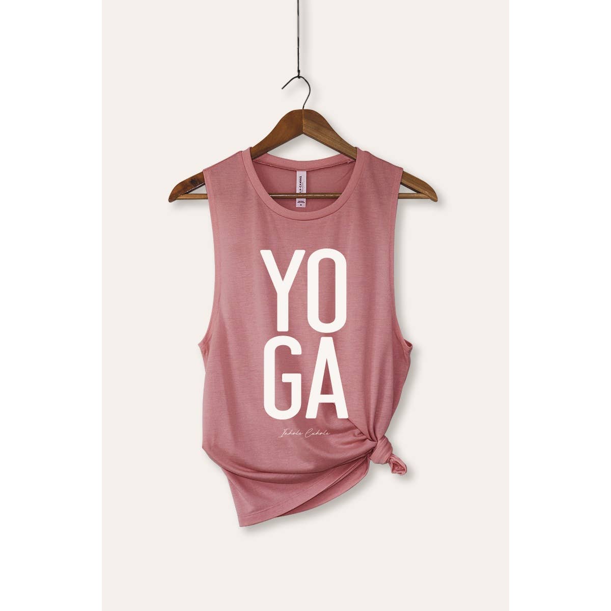 Yoga Inhale Exhale Typography Women's Jersey Tank Top
