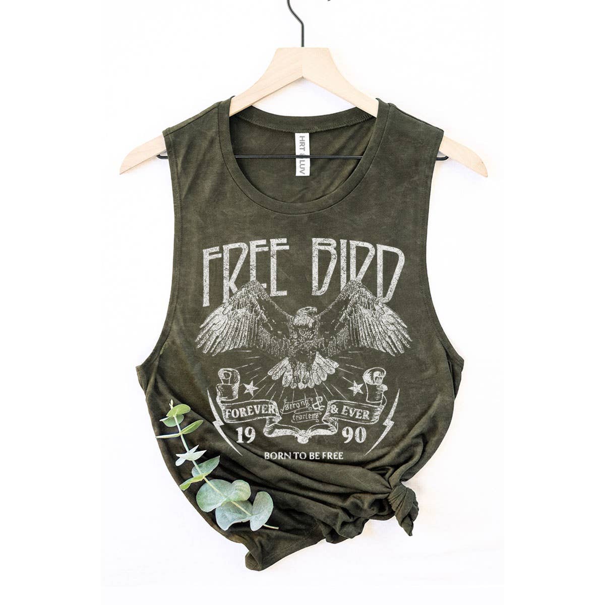 FREE BIRD GRAPHIC TANK TOP