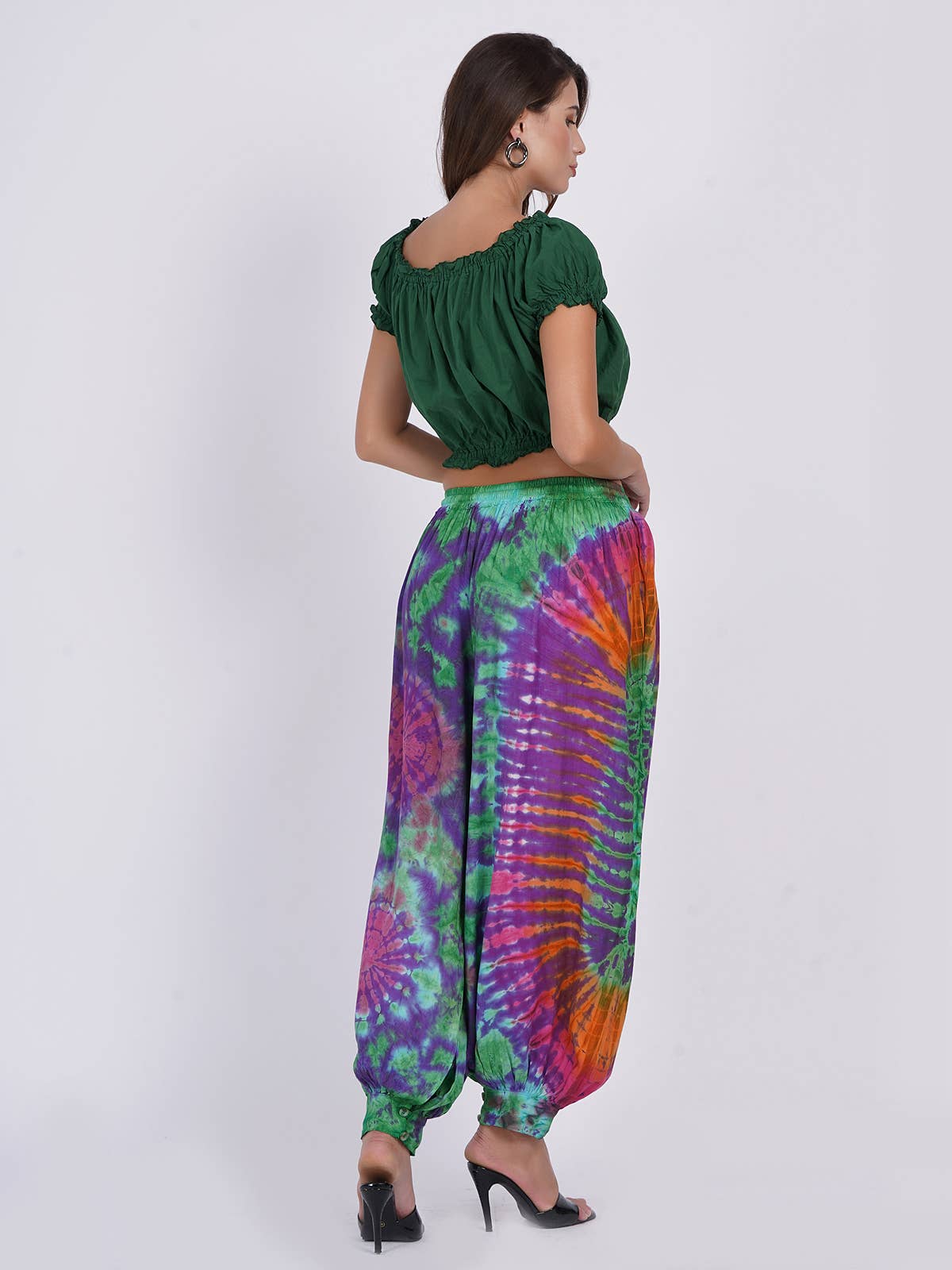 Women Comfy Loose Tie-Dye Pocket Harem Pant Pajama Mix Lot