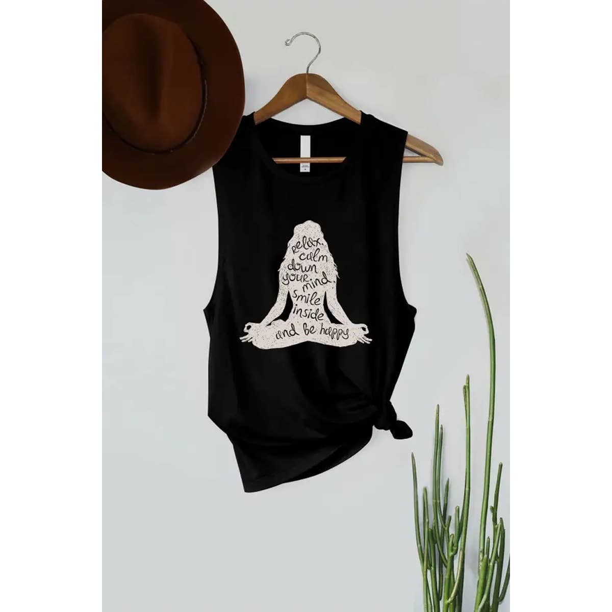 Relax Calm Yoga Graphic Women's Jersey Tank Top