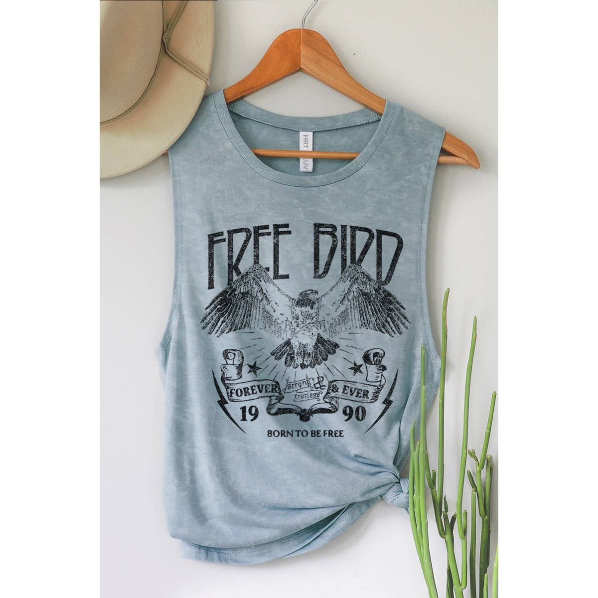 FREE BIRD GRAPHIC TANK TOP