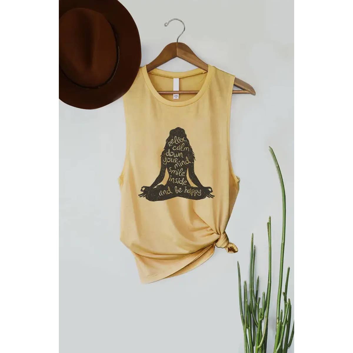 Relax Calm Yoga Graphic Women's Jersey Tank Top