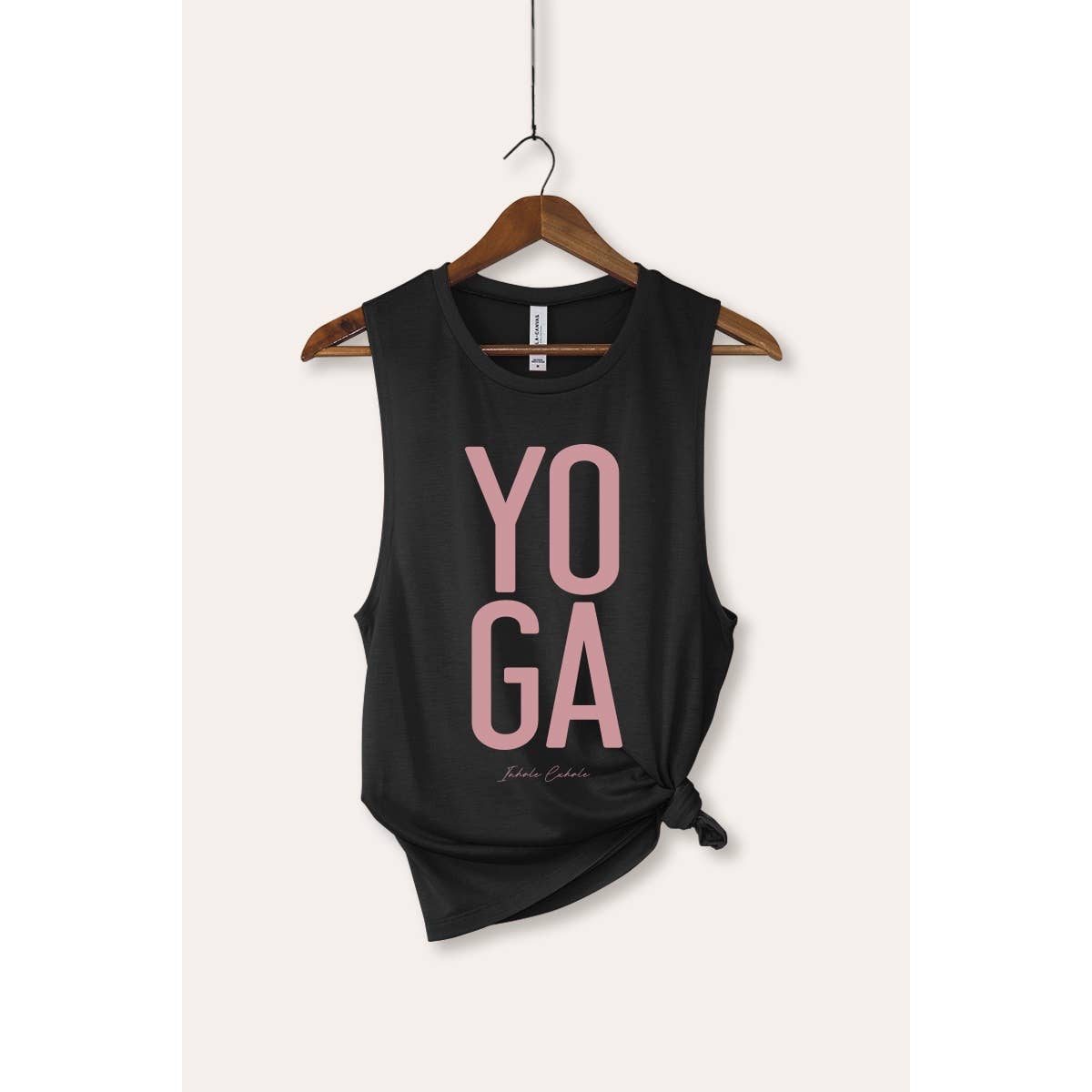 Yoga Inhale Exhale Typography Women's Jersey Tank Top