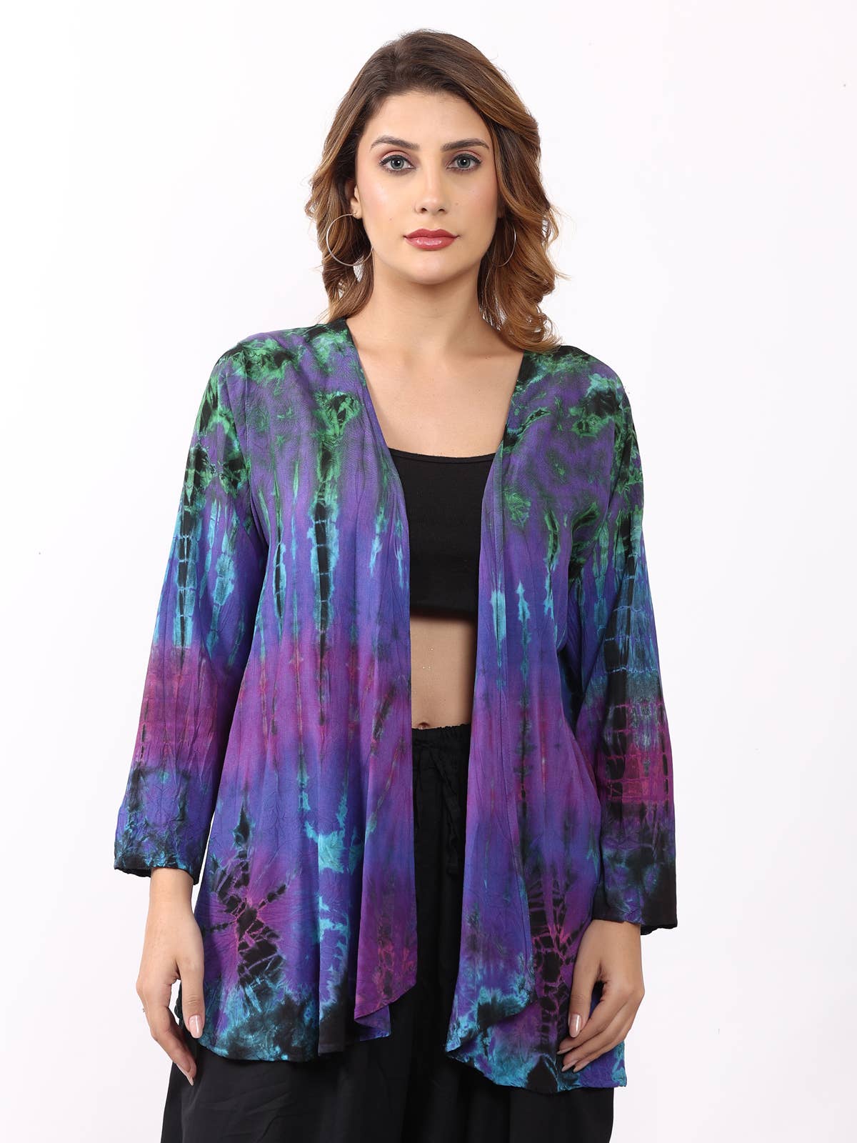 Women Tie Dye Boleros Shrug Beach Cover up Wholesale Lot Mix
