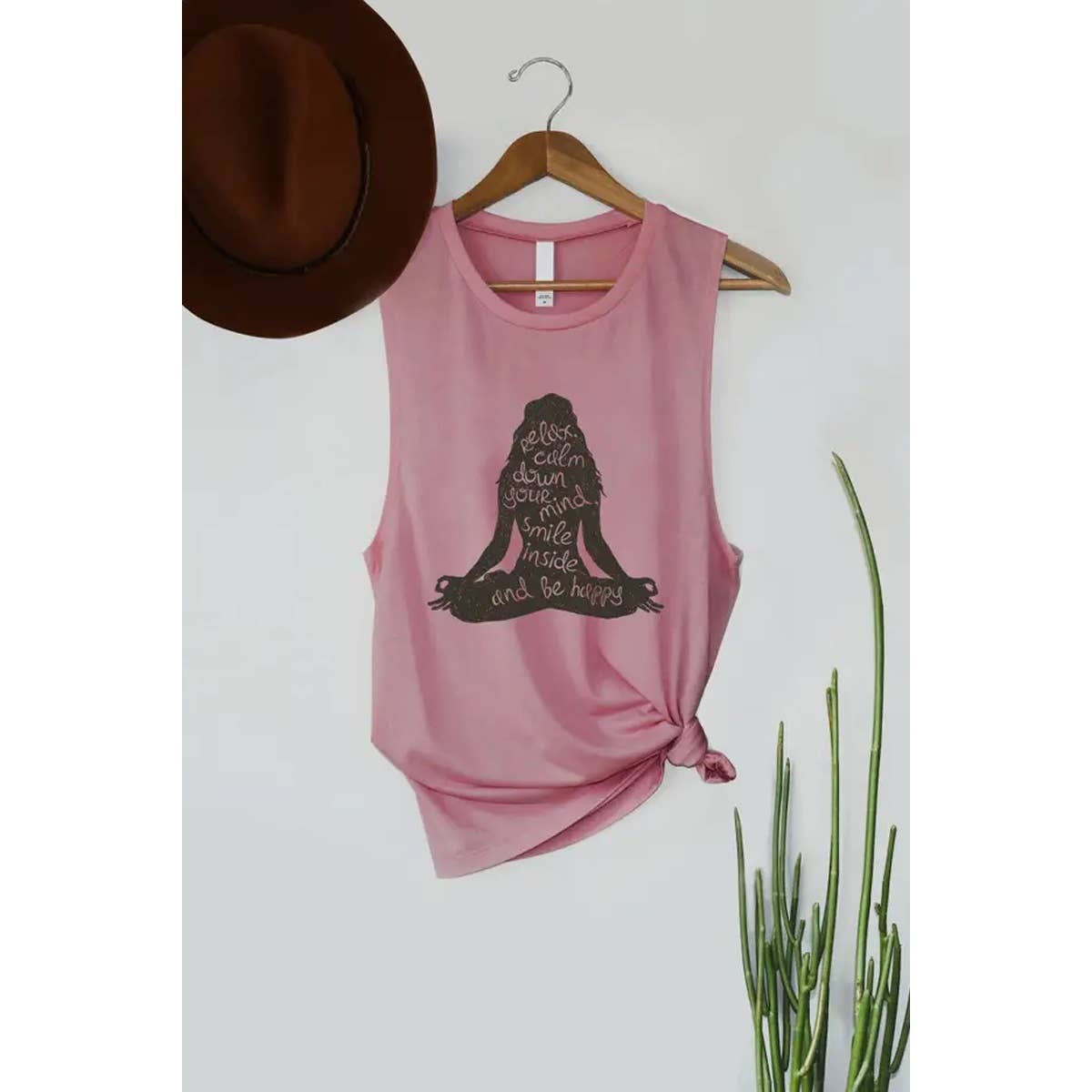 Relax Calm Yoga Graphic Women's Jersey Tank Top